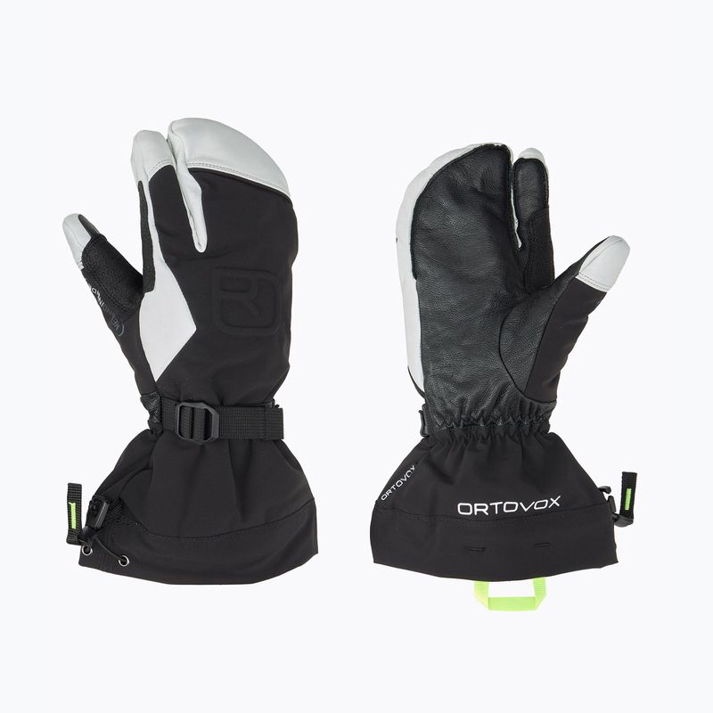 Pánske lyžiarske rukavice ORTOVOX Merino Freeride 3 Finger black