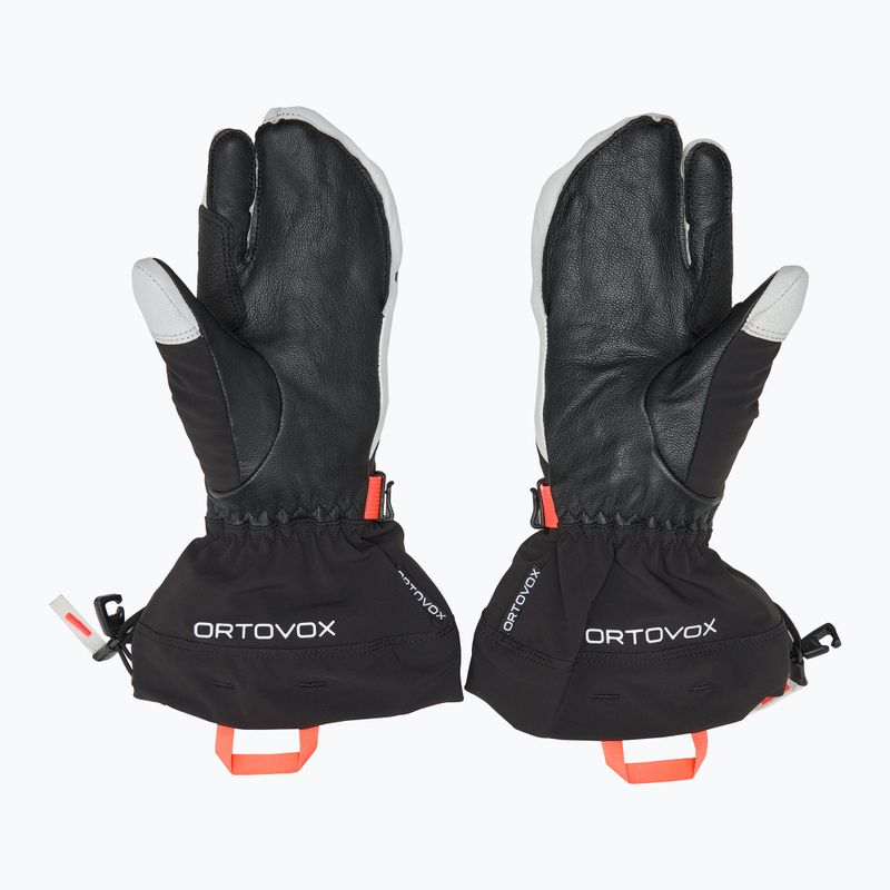 Dámske lyžiarske rukavice ORTOVOX Merino Freeride 3 Finger black raven 2