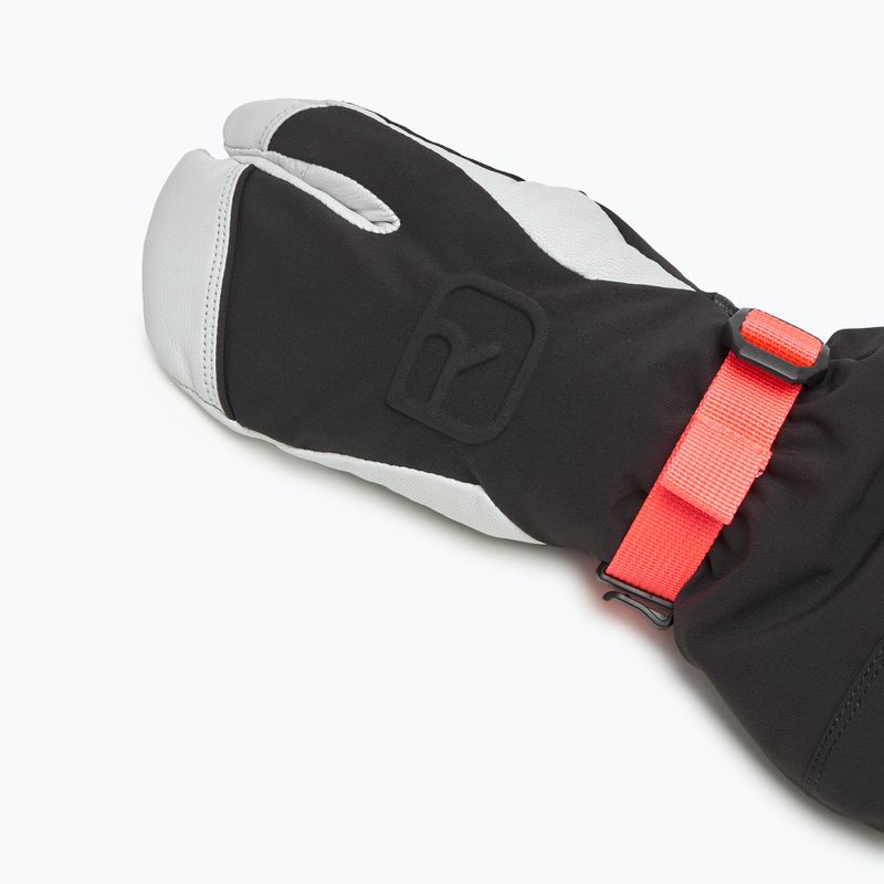 Dámske lyžiarske rukavice ORTOVOX Merino Freeride 3 Finger black raven 4