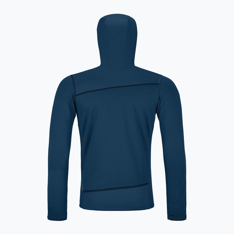 Pánska mikina ORTOVOX Fleece Light Hoody deep ocean 2
