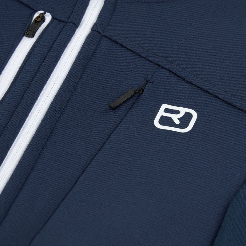 Dámska mikina ORTOVOX Fleece Grid Hoody deep ocean 3