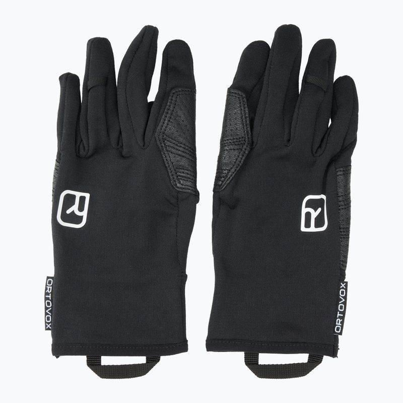Pánske skitouringové rukavice ORTOVOX Fleece Light black raven 6