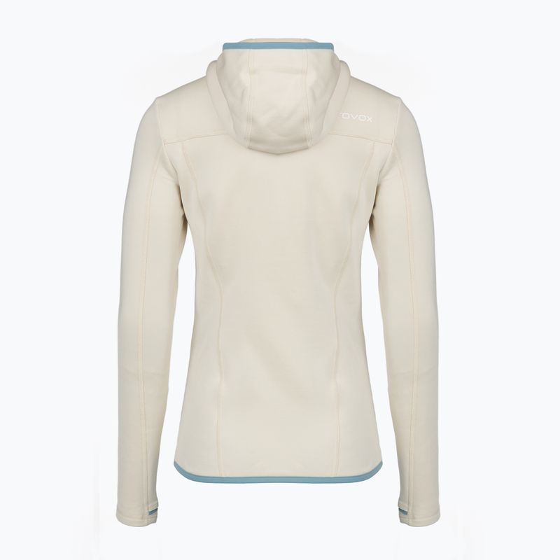 Dámska mikina ORTOVOX Fleece Hoody white chalk 2