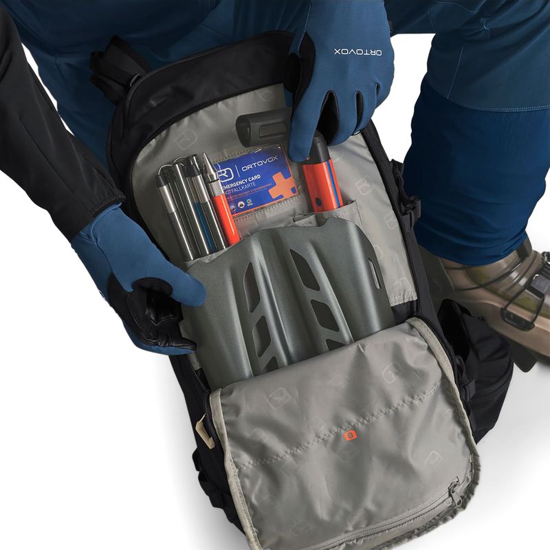 Skialpový batoh ORTOVOX Venet Tour 30 l black raven 10