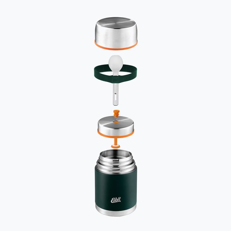Termoska na jedlo s príborom Esbit Stainless Steel Food Jug 500 ml forest green 4