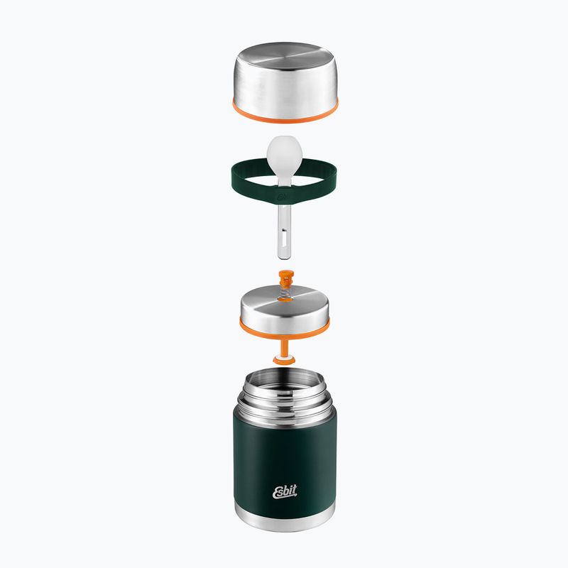 Termoska na jedlo s príborom Esbit Stainless Steel Food Jug 750 ml forest green 4
