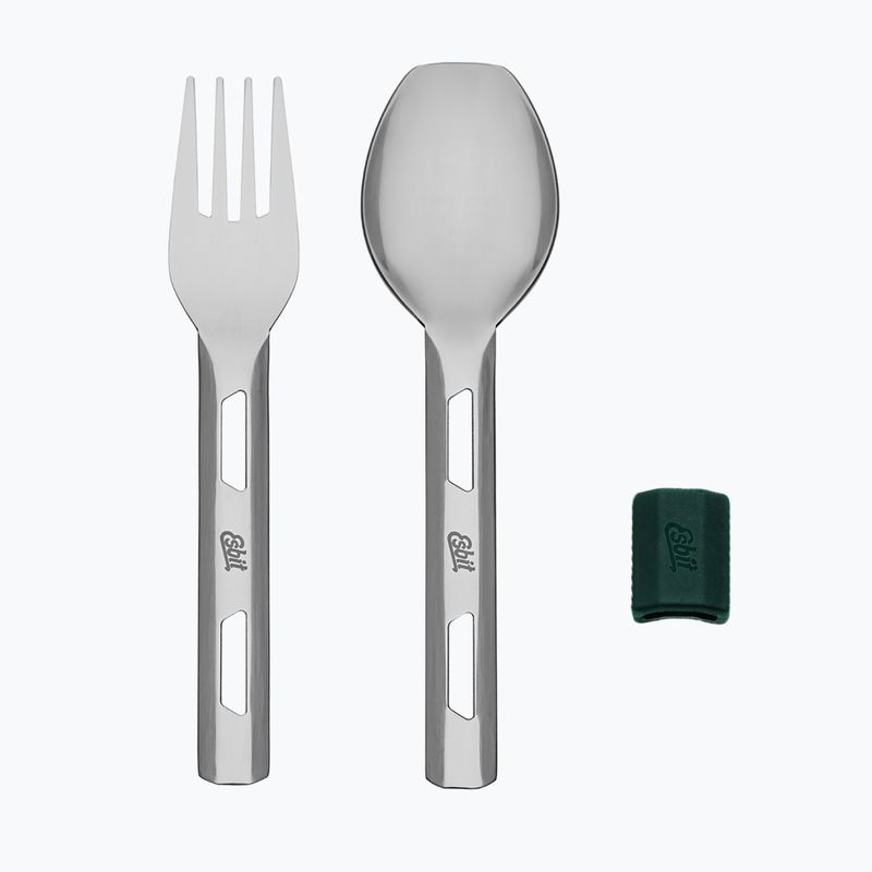 Termoska na jedlo s príborom Esbit Stainless Steel Food Jug 750 ml forest green 8
