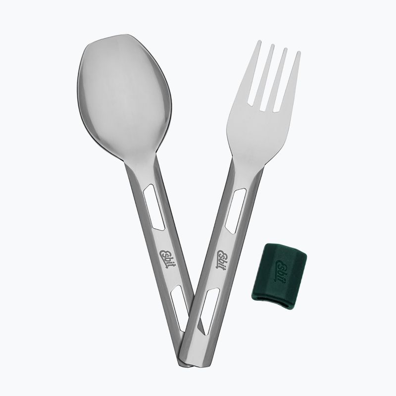 Termoska na jedlo s príborom Esbit Stainless Steel Food Jug 750 ml forest green 9