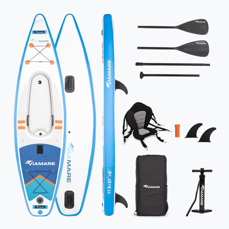 Kajak/SUP hybrid Viamare Supkayak 350 modrá/biela