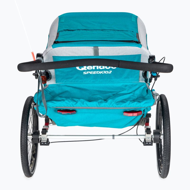 Qeridoo Speedkid2 dvojmiestny príves na bicykel modrý Q-SK2-21-P 5