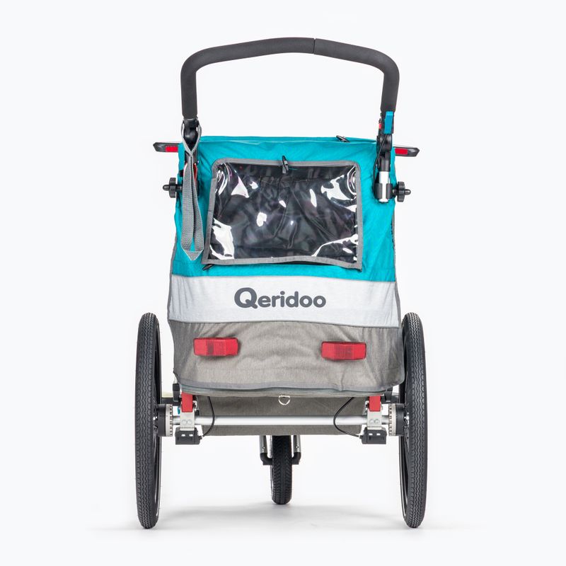 Qeridoo Sportrex1 príves na bicykel pre jednu osobu modrý Q-SR1-21-P 4