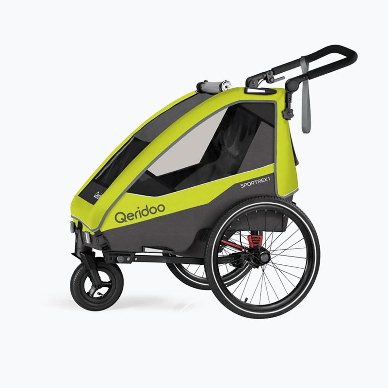Jednomiestny príves na bicykel Qeridoo Sportrex 1 LE žltý Q-SPR1-22-LG