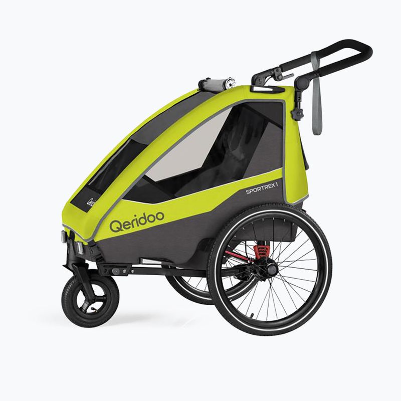 Qeridoo Sportrex 2 LE dvojmiestny príves na bicykel žltý Q-SPR2-22-LG