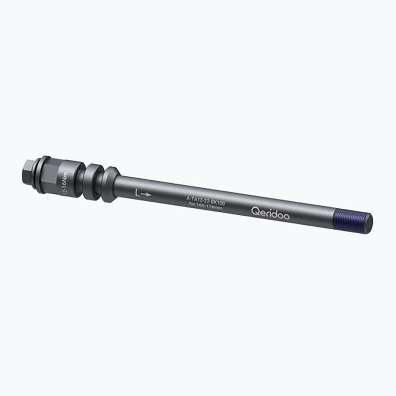 Adaptér pre príves Qeridoo M12x1,0 mm pevná náprava strieborná