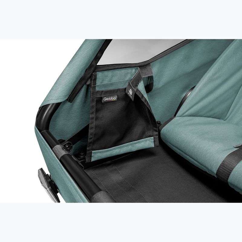 Cyklistický príves Qeridoo Qupa 1 mineral blue 10