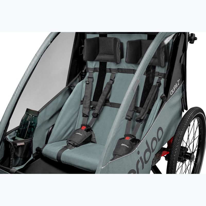 Dvojmiestny cyklistický príves Qeridoo Qupa 2 mineral blue 6