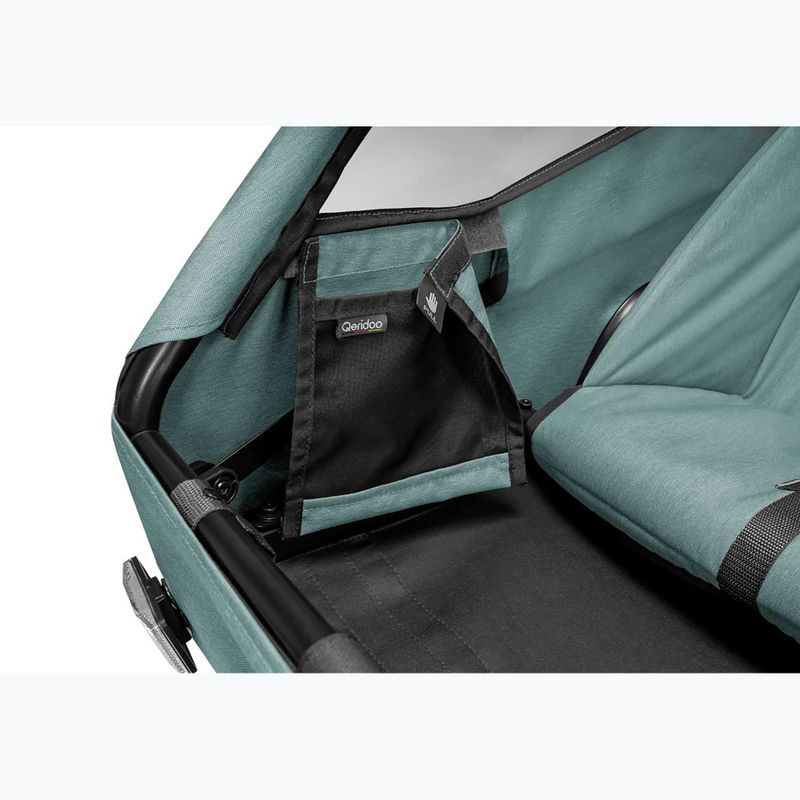 Dvojmiestny cyklistický príves Qeridoo Qupa 2 mineral blue 8