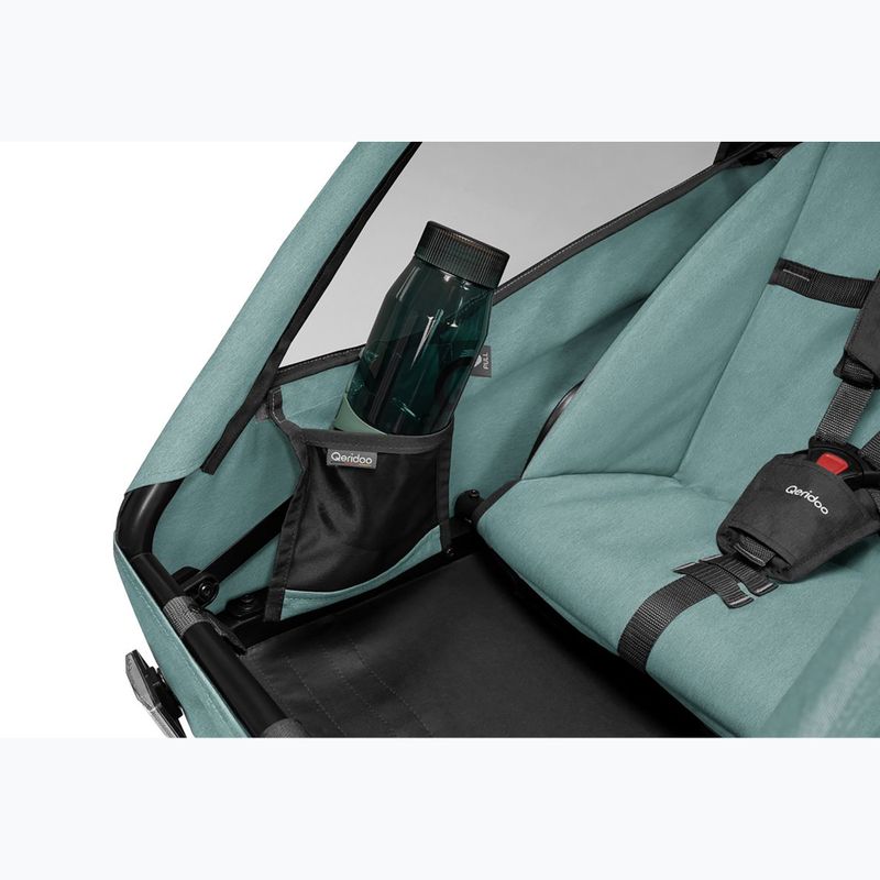 Dvojmiestny cyklistický príves Qeridoo Qupa 2 mineral blue 9