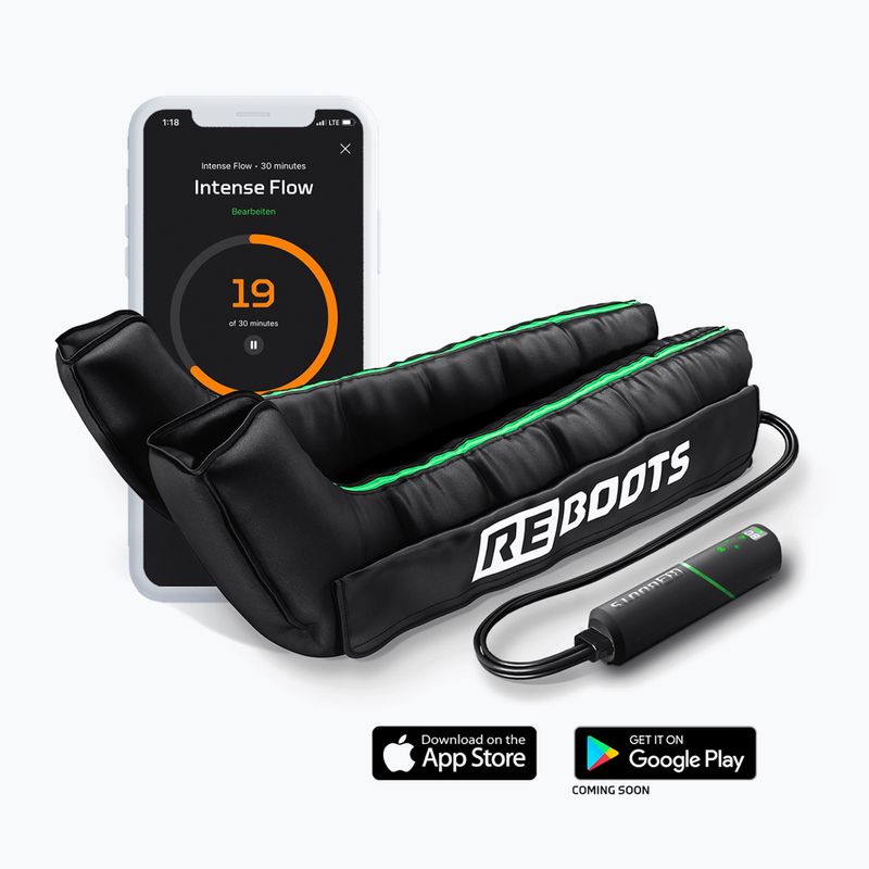 Nohavice na lymfodrenáž REBOOTS Go Lite black/white/green 2