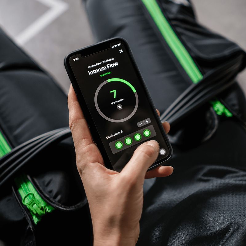 Nohavice na lymfodrenáž REBOOTS Go Lite black/white/green 10