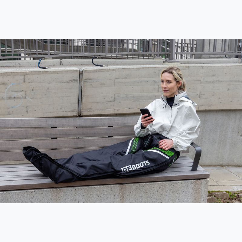 Nohavice na regeneráciu REBOOTS Go X Straight Cut black/white/green 14