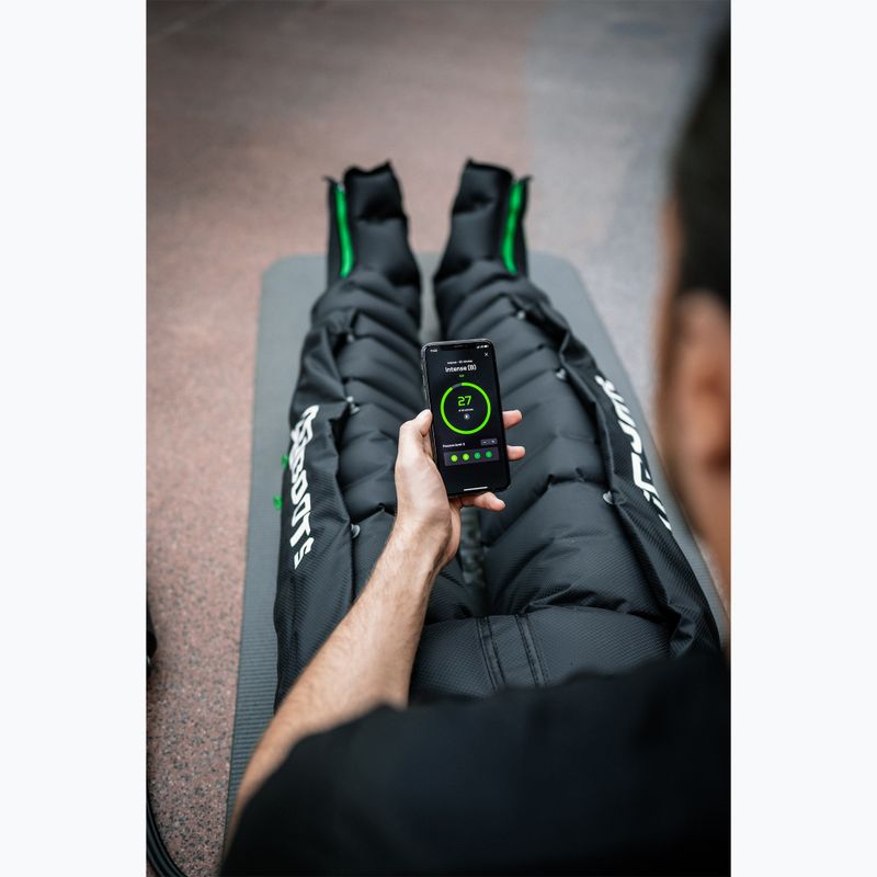 Nohavice na lymfodrenáž REBOOTS Go Lite Recovery Pants 2.0 2025 Edition black/white/green 12