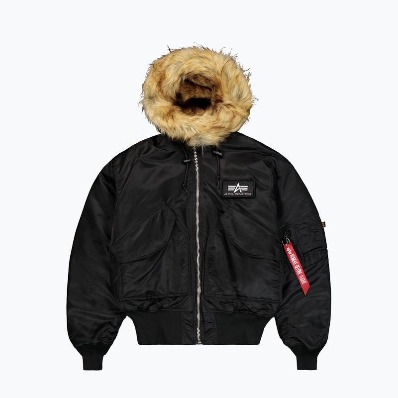 Pánska bunda Alpha Industries 45/P Hooded Custom Bomber black/reflective 7