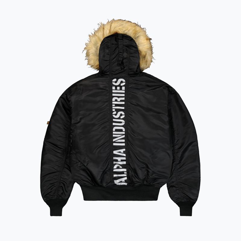 Pánska bunda Alpha Industries 45/P Hooded Custom Bomber black/reflective 8