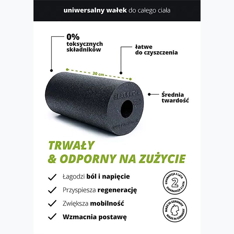 BLACKROLL Štandardný masážny valček čierna/biela/modrá 2