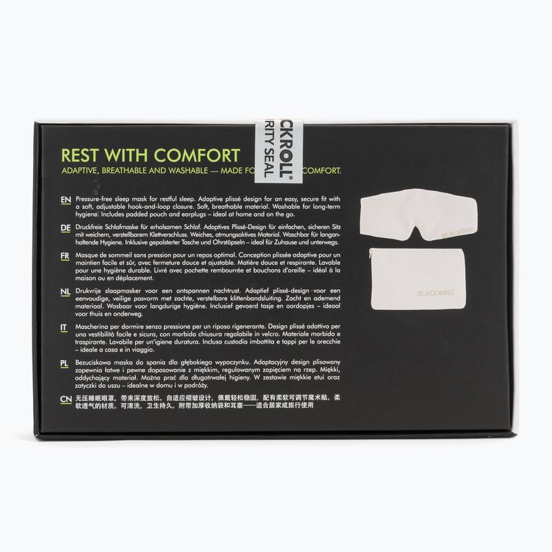 Opaska na oči BLACKROLL Premium Comfort Sleep off white 4