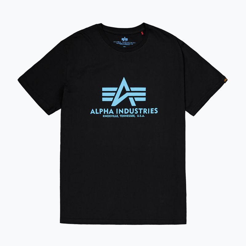 Pánske polo tričko  Alpha Industries Basic black/blue 5