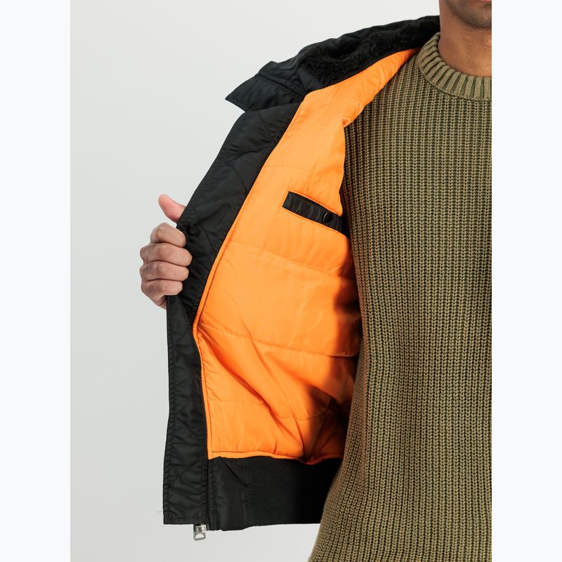 Pánska bunda Alpha Industries MA-1 Hooded Bomber black 4