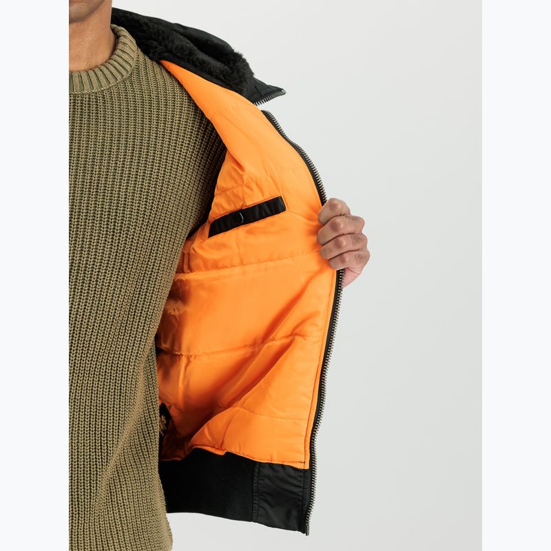 Pánska bunda Alpha Industries MA-1 Hooded Bomber black 5