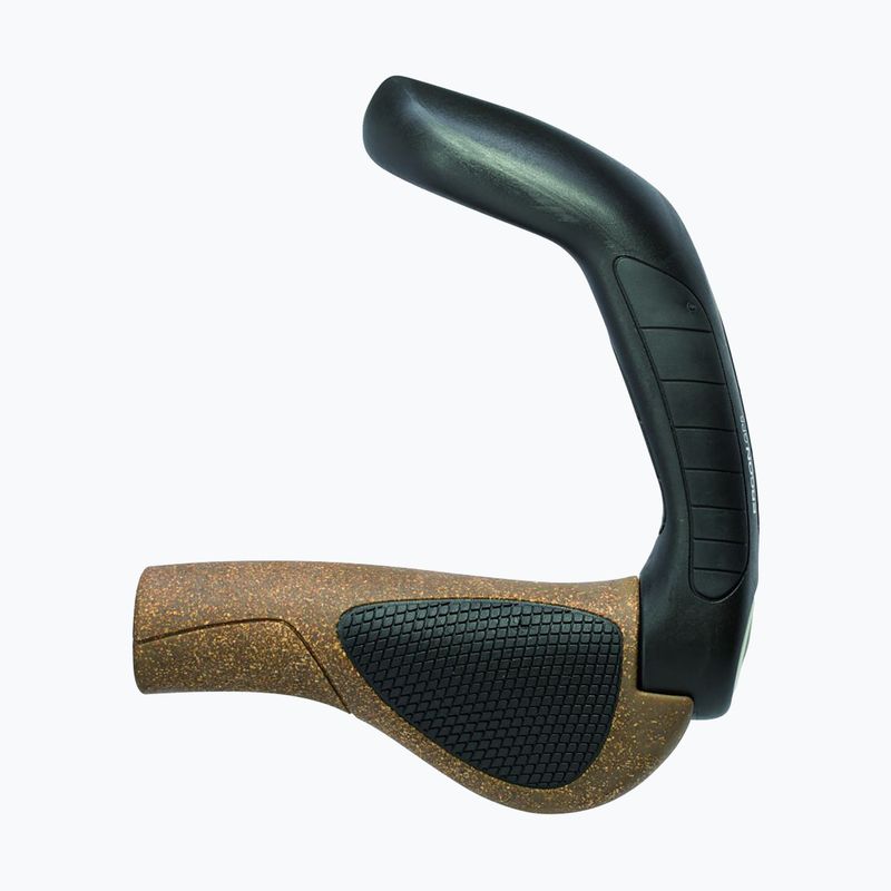 Gripy na riadidlá Ergon GP5 Biokork brown/black 2