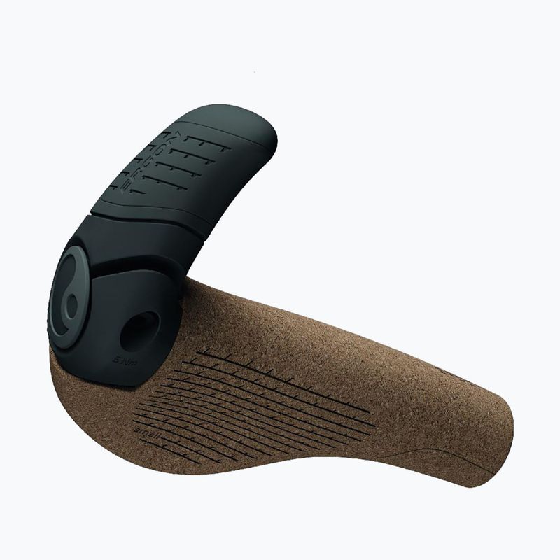 Gripy na riadidlá Ergon GP2 Evo Biokork brown/black 3