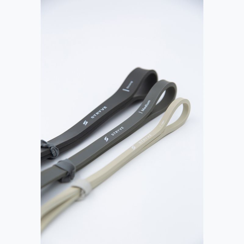 Sada posilňovacíc h gúm STRYVE Power Band 3 pack blackgrey/beige 2
