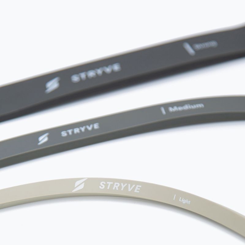 Sada posilňovacíc h gúm STRYVE Power Band 3 pack blackgrey/beige 3