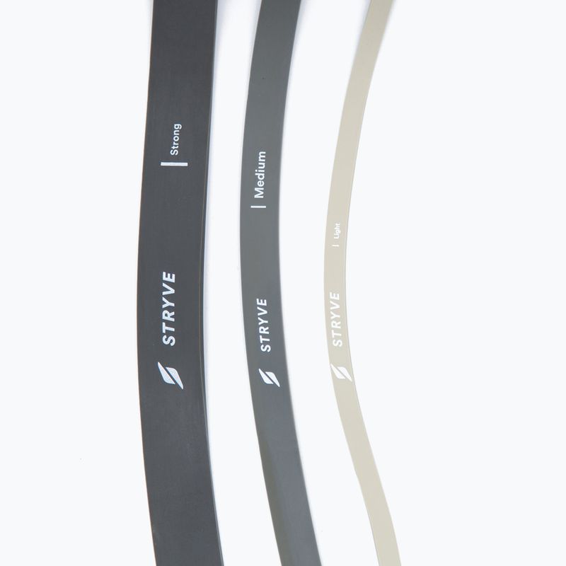 Sada posilňovacíc h gúm STRYVE Power Band 3 pack blackgrey/beige 4