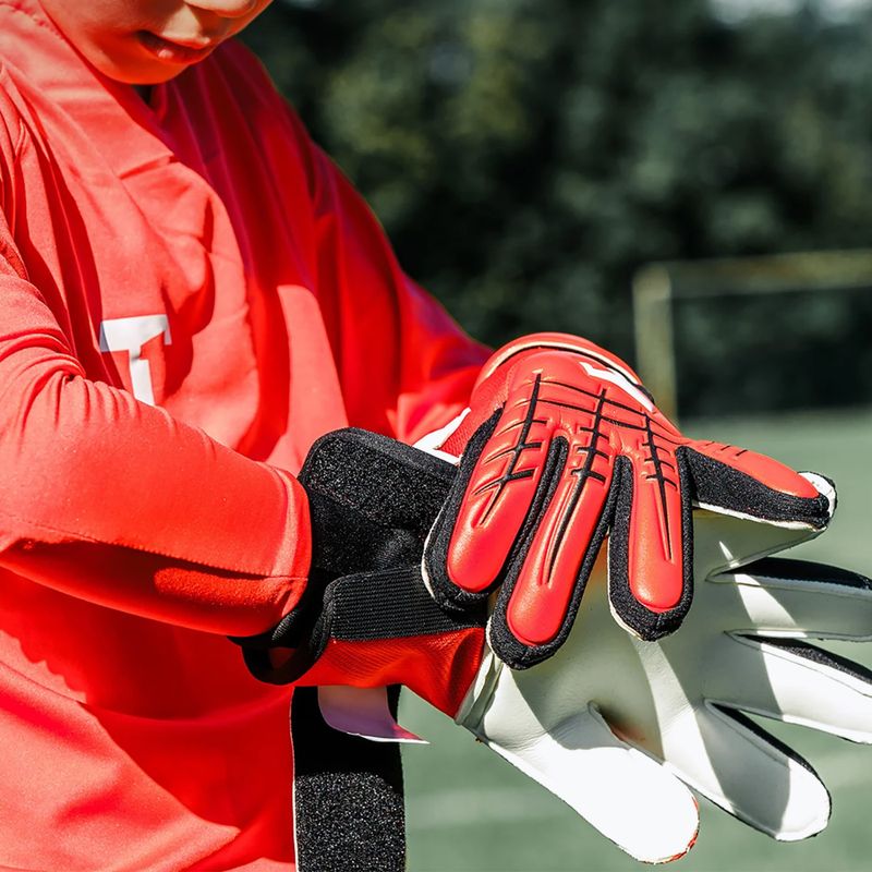Detské brankárske  rukavice T1TAN Fluo Beast 3.0 Junior FP red 4