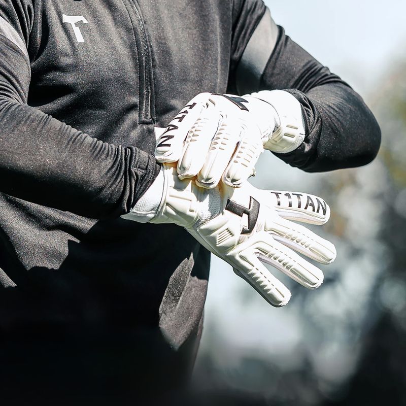 Brankárske rukavice T1TAN Classic 1.0 White-Out FP biele 3