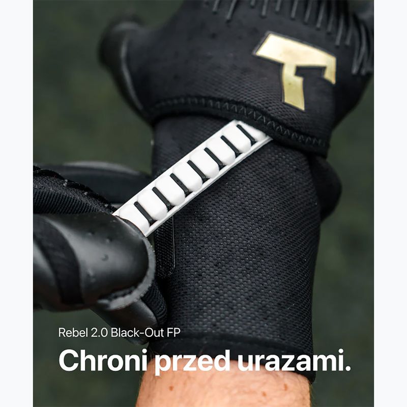 T1TAN Rebel 2.0 Brankárske rukavice Black-Out FP black 6