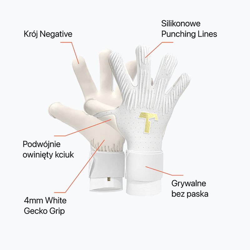 Brankárske rukavice T1TAN Rebel 2.0 White-Out white 3