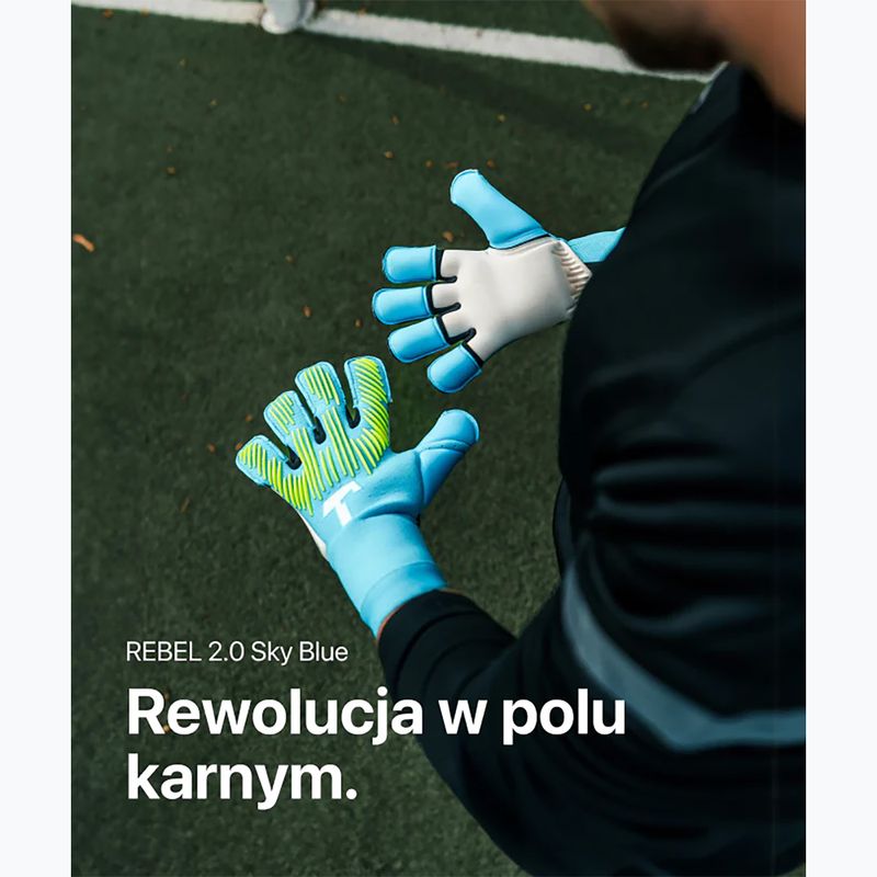 Brankárske rukavice T1TAN Rebel 2.0 Sky Blue blue 8