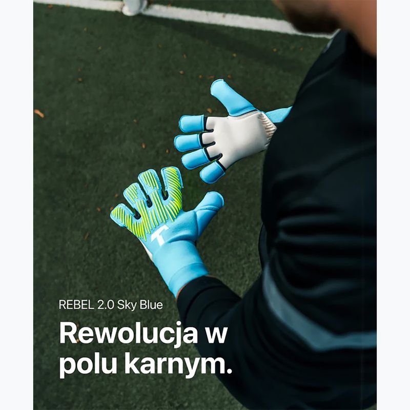 Brankárske rukavice T1TAN Rebel 2.0 Sky Blue FP blue 6