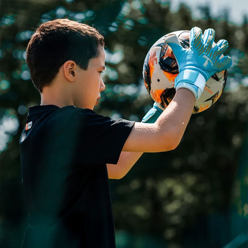 Detské brankárske rukavice T1TAN Rebel 2.0 Sky Blue Junior sky blue/white 2