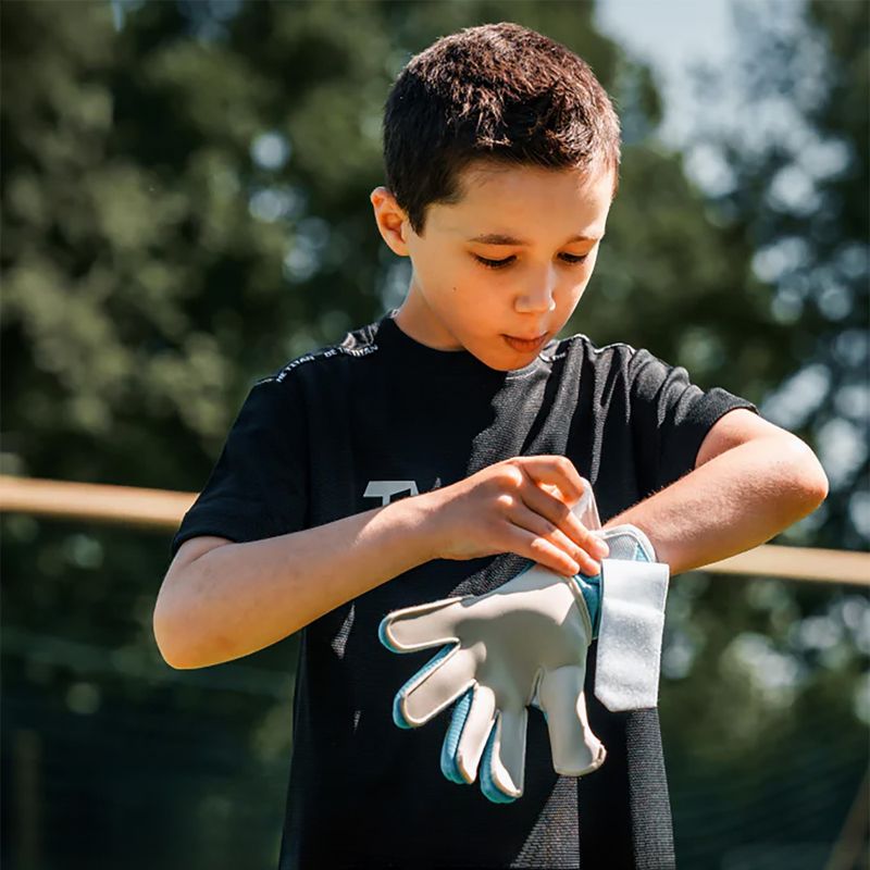 Detské brankárske rukavice T1TAN Rebel 2.0 Sky Blue Junior sky blue/white 3