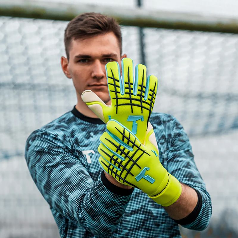 Brankárske rukavice T1TAN Fluo Beast 3.0 FP fluorescent yellow/white 2