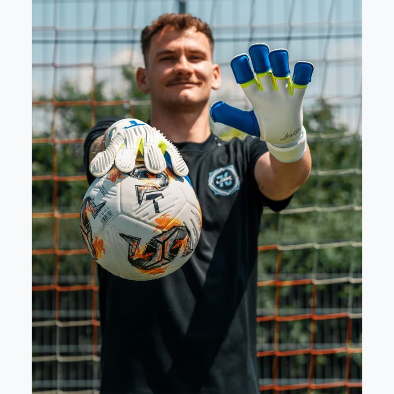 Brankárske rukavice T1TAN Rebel 2.0 X LORIS_GK white/blue/yellow 5