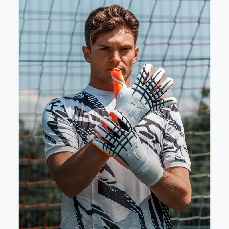 Brankárske rukavice T1TAN Beast 3.0 X SERGEJ_GK white/orange/black 4