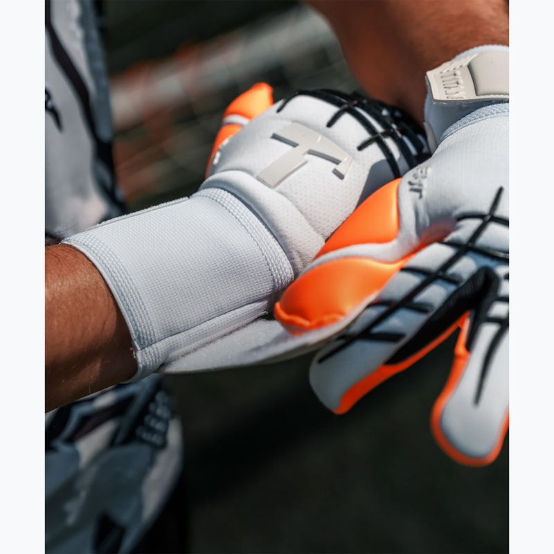 Brankárske rukavice T1TAN Beast 3.0 X SERGEJ_GK white/orange/black 6